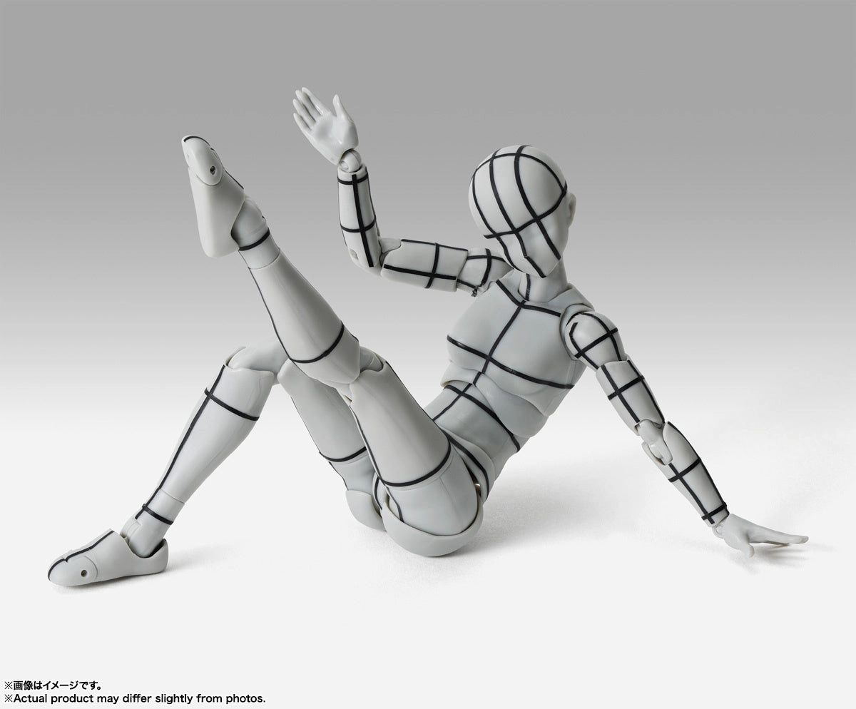 S.H. Figuarts Woman Female Body Chan Sports Edition (Wireframe) Gray Color Ver. Action Figure
