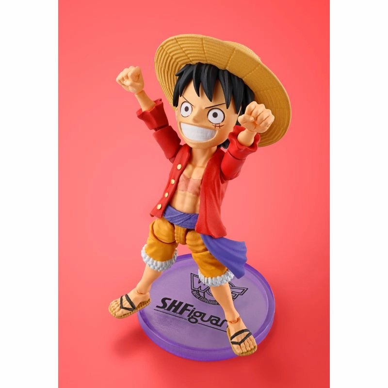 S.H. Figuarts X World Collectible Figure One Piece Monkey D. Luffy (Web Store Exclusive Ver.) Action Figure