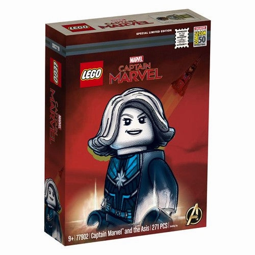 SDCC 2019 Lego Captain Marvel and ASIS Set 271 Piece set #77902 Exclusive Action Figure
