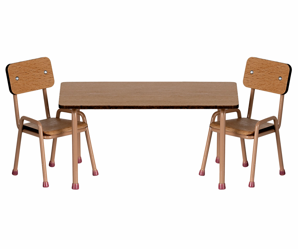 Table And Chair Set, Mouse - Dark Powder