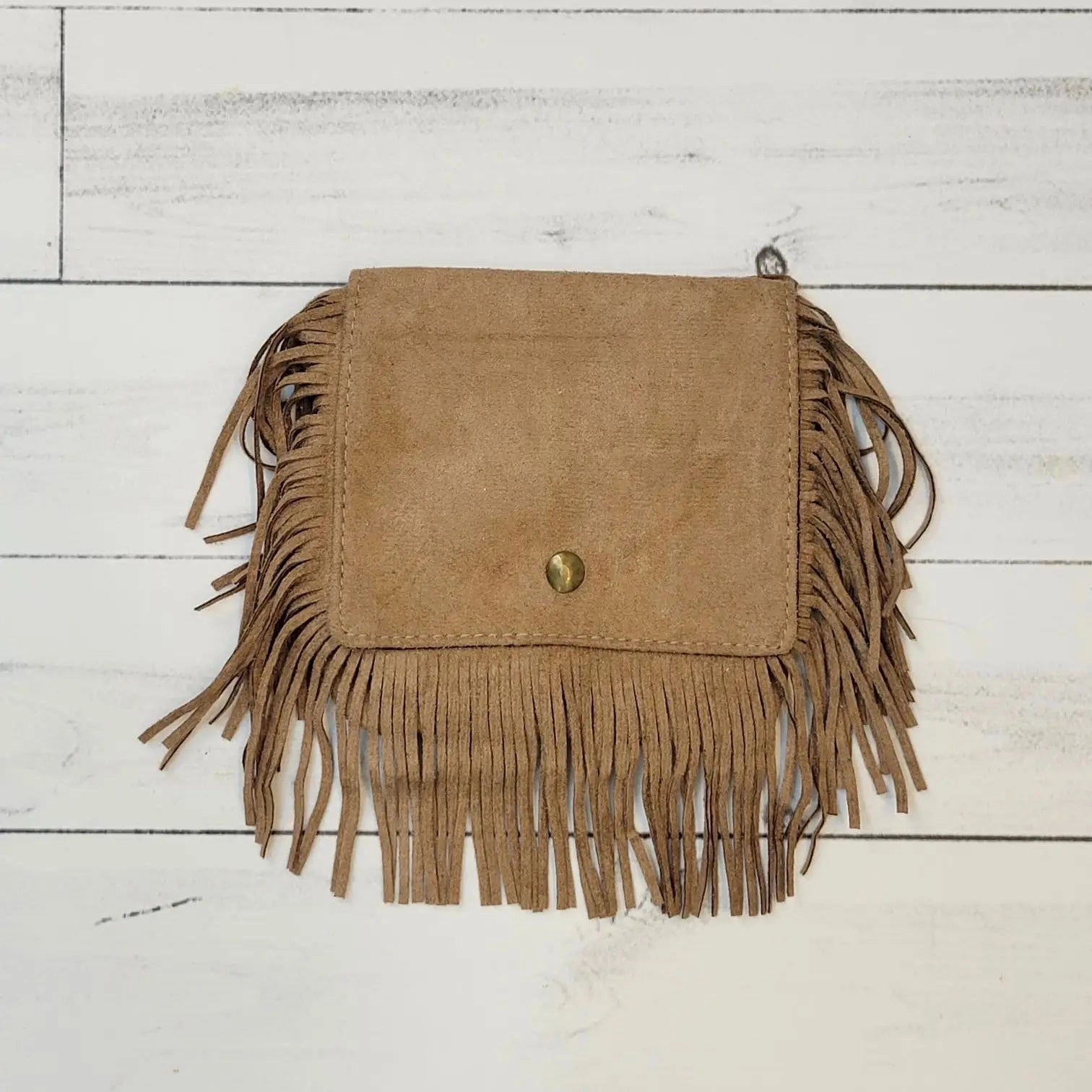 Taupe Suede Purse