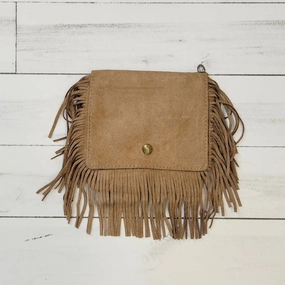 Taupe Suede Purse