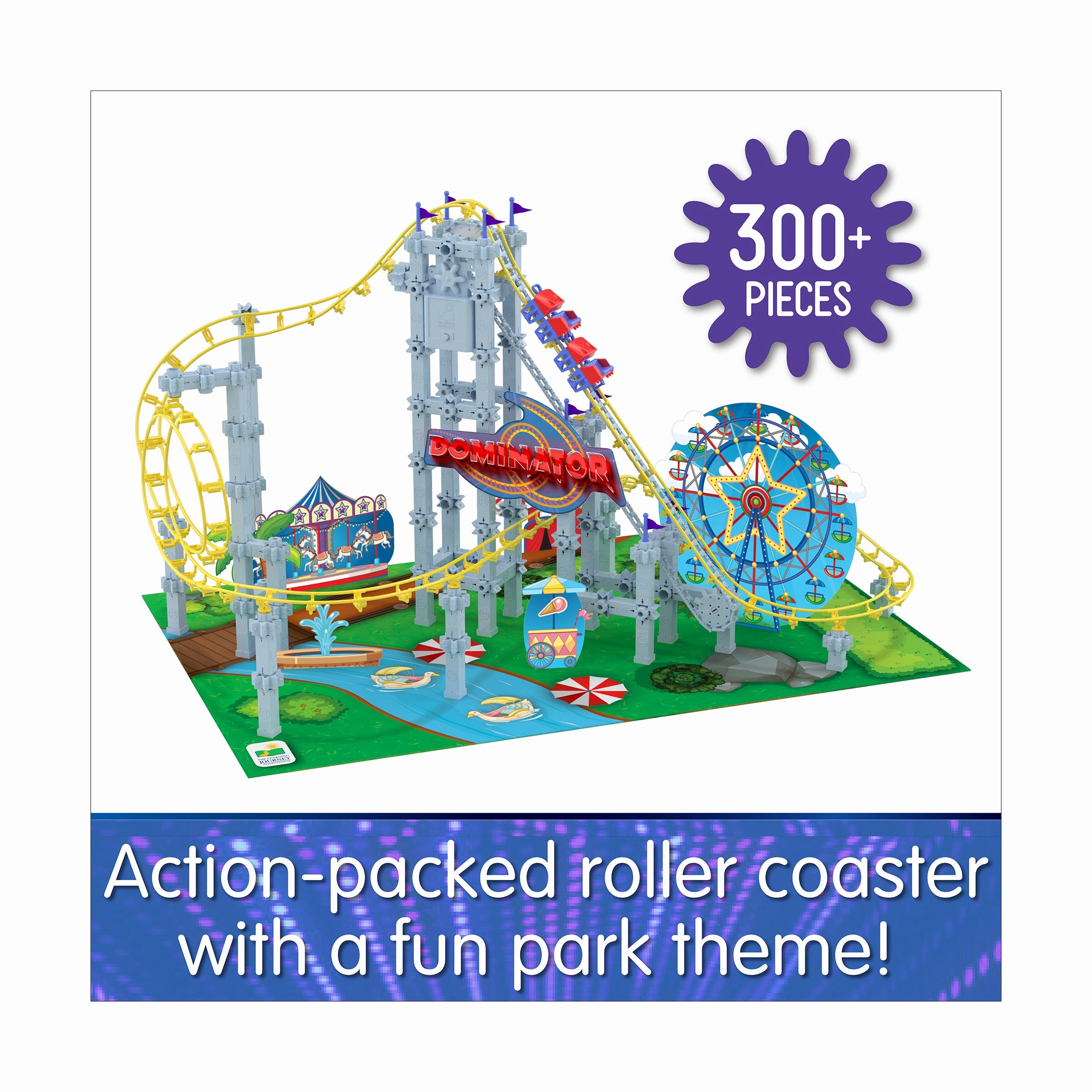 Techno Trax Dominator Roller Coaster Building Set - 346 Pieces