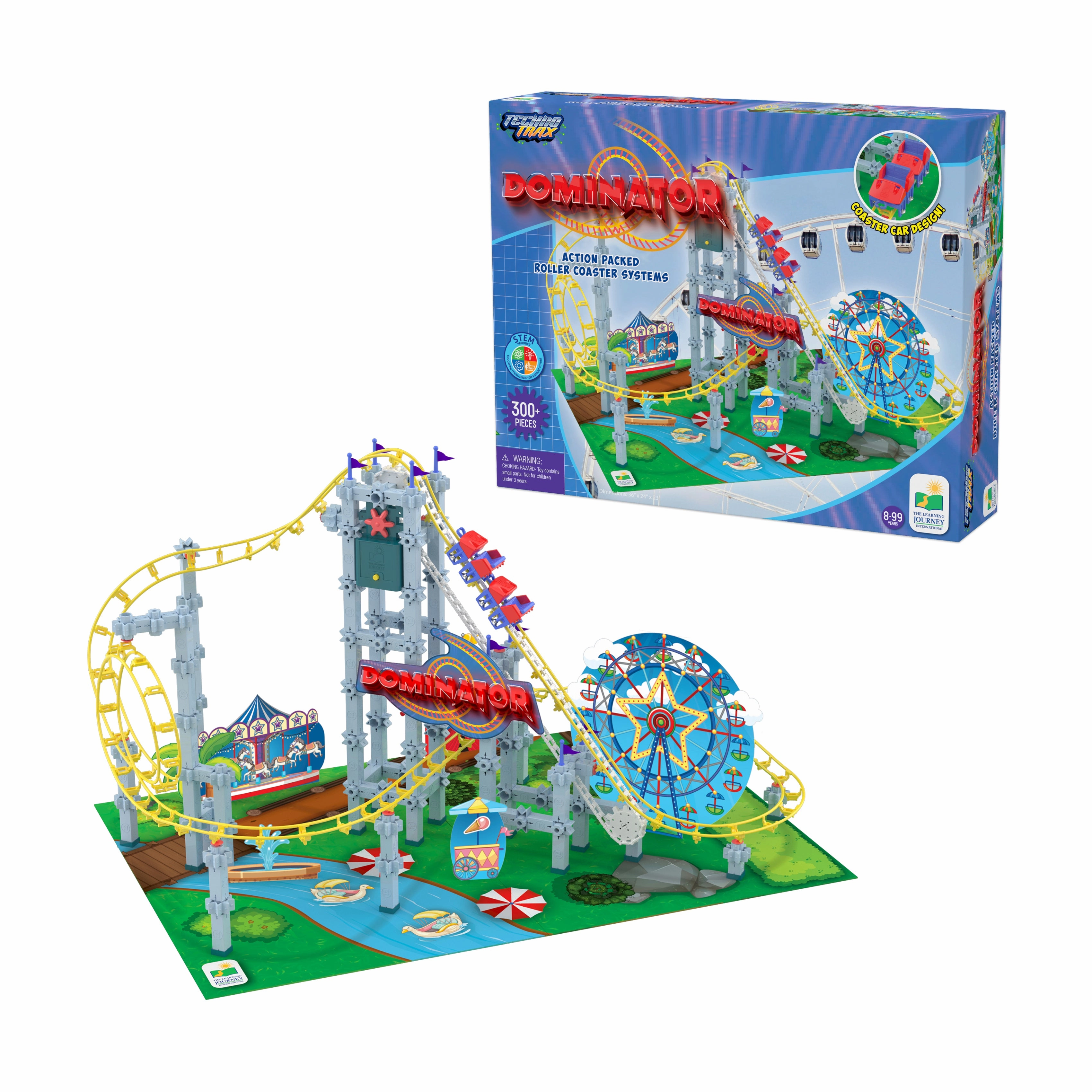 Techno Trax Dominator Roller Coaster Building Set - 346 Pieces