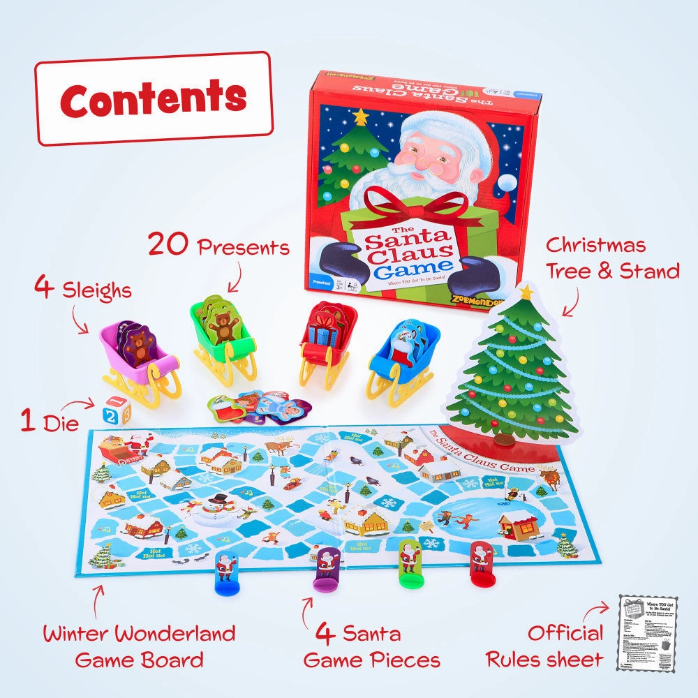 The Santa Claus Game by Zobmondo!! Family Board Game