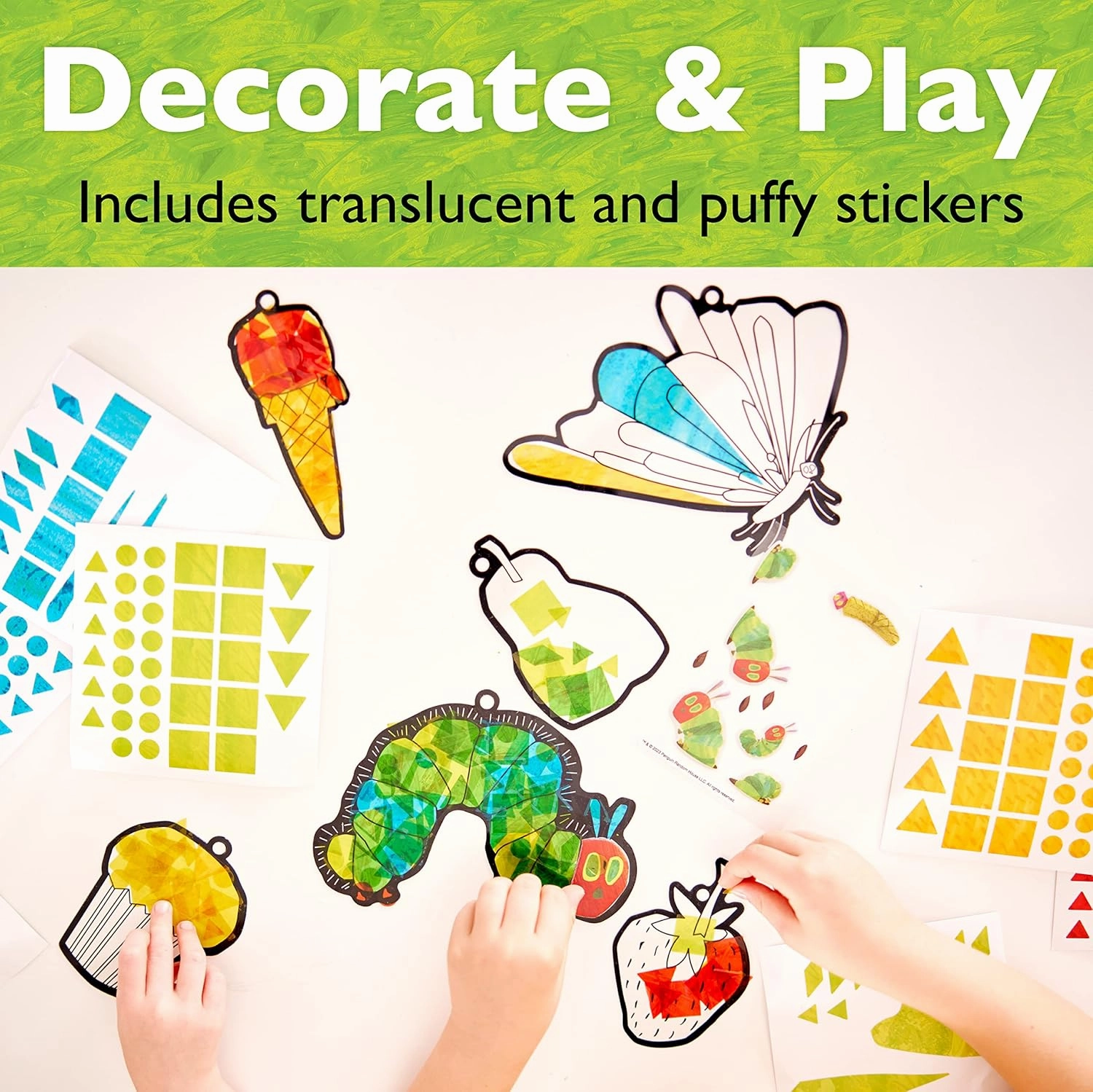 The Very Hungry Caterpillar Sticker Suncatchers