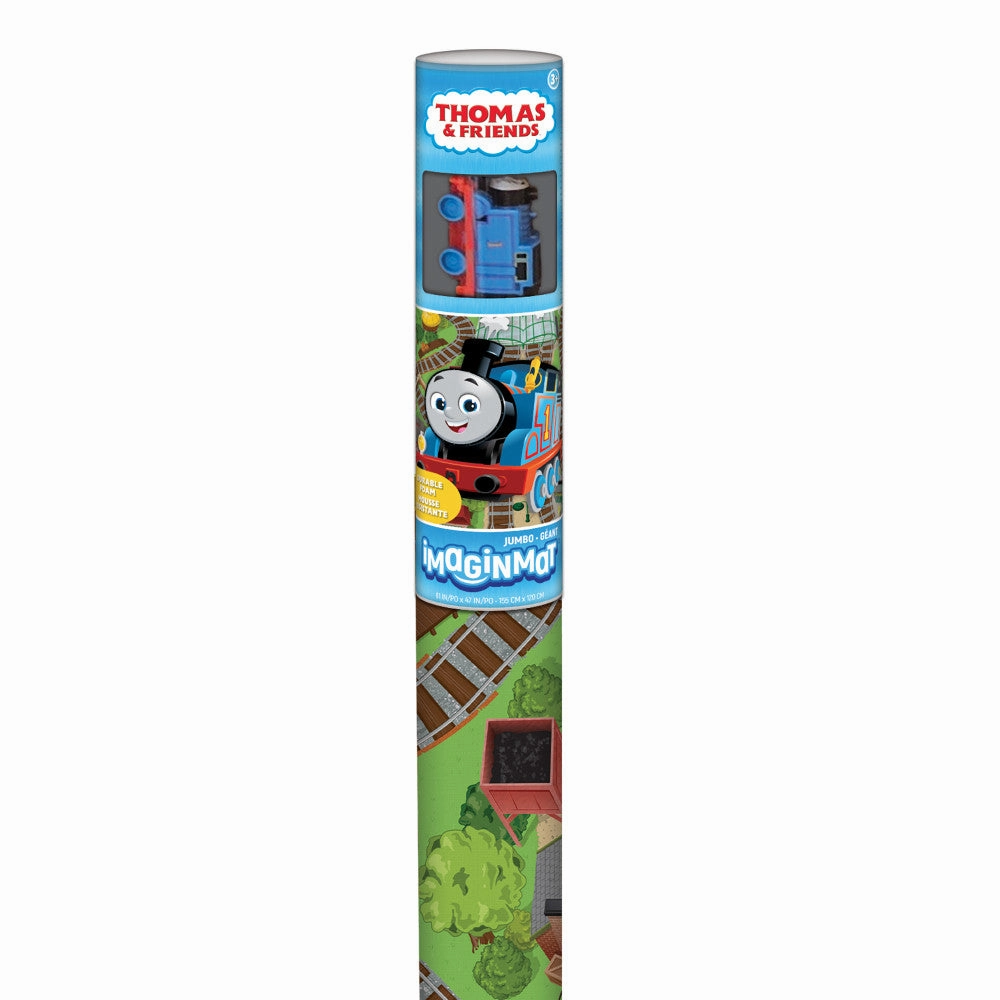 Thomas & Friends Imaginmat Jumbo Playmat with Toy Car, 47 x 61 inches