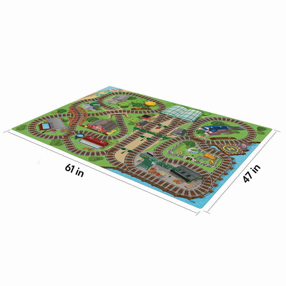 Thomas & Friends Imaginmat Jumbo Playmat with Toy Car, 47 x 61 inches