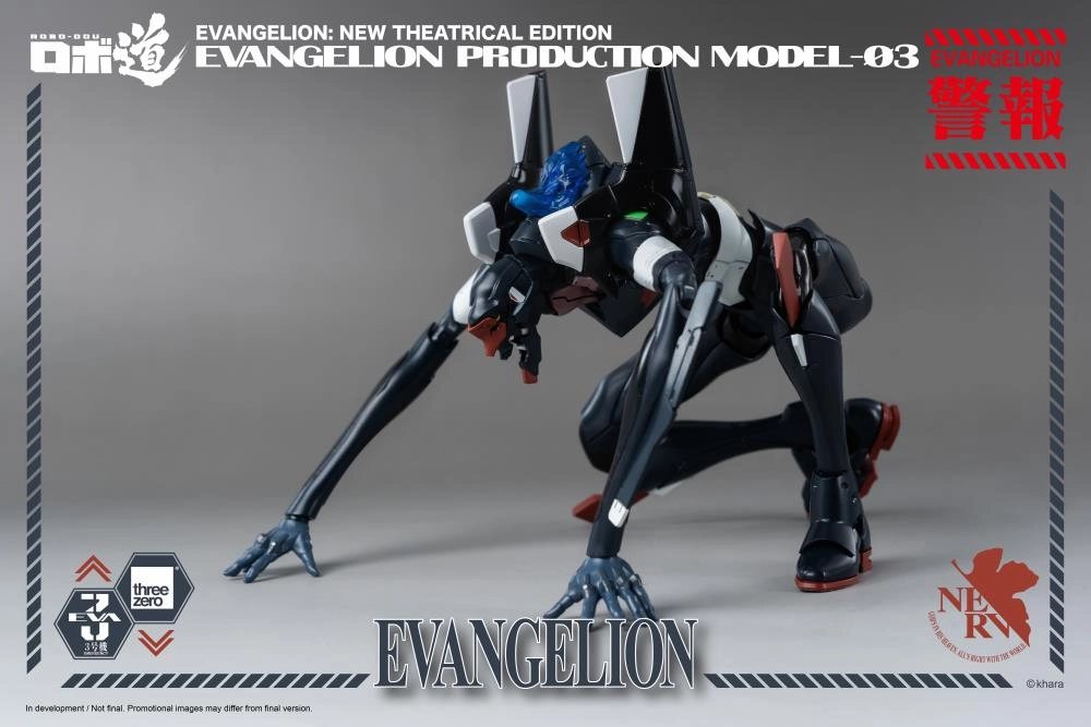 ThreeZero Evangelion ROBO-DOU Production Eva Model-03 Unit 3 Action Figure