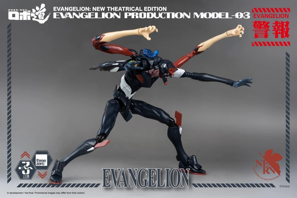 ThreeZero Evangelion ROBO-DOU Production Eva Model-03 Unit 3 Action Figure
