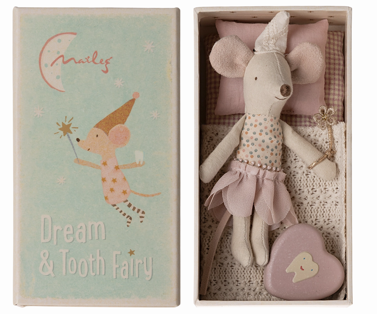 Tooth Fairy Mouse, Little Sister In Matchbox