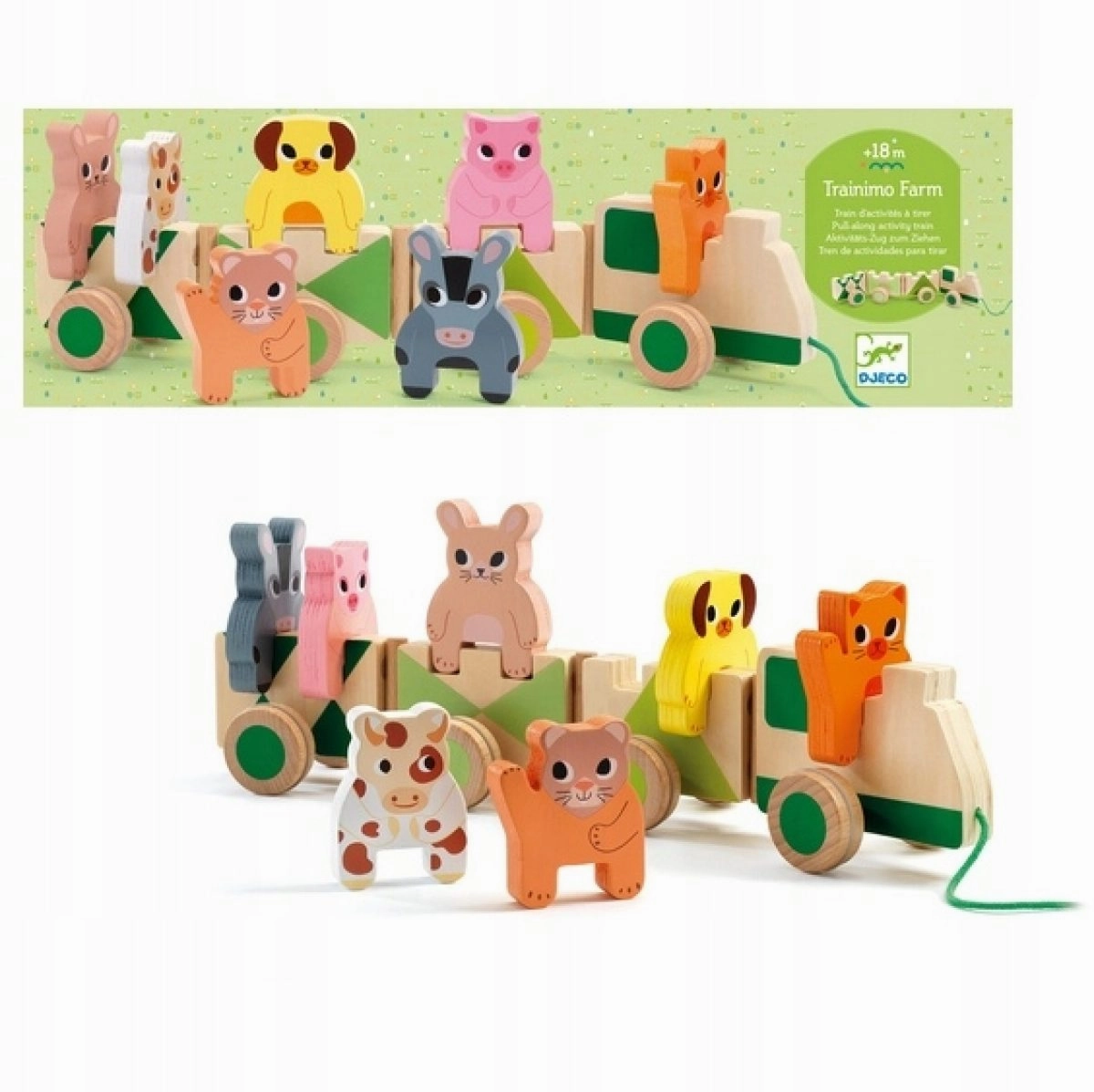 Trainimo Farm Wooden Train