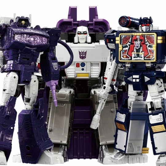 Transformers Dramatic Capture Series - Nemesis Bridge Three-Pack (Megatron, Soundwave, Shockwave)