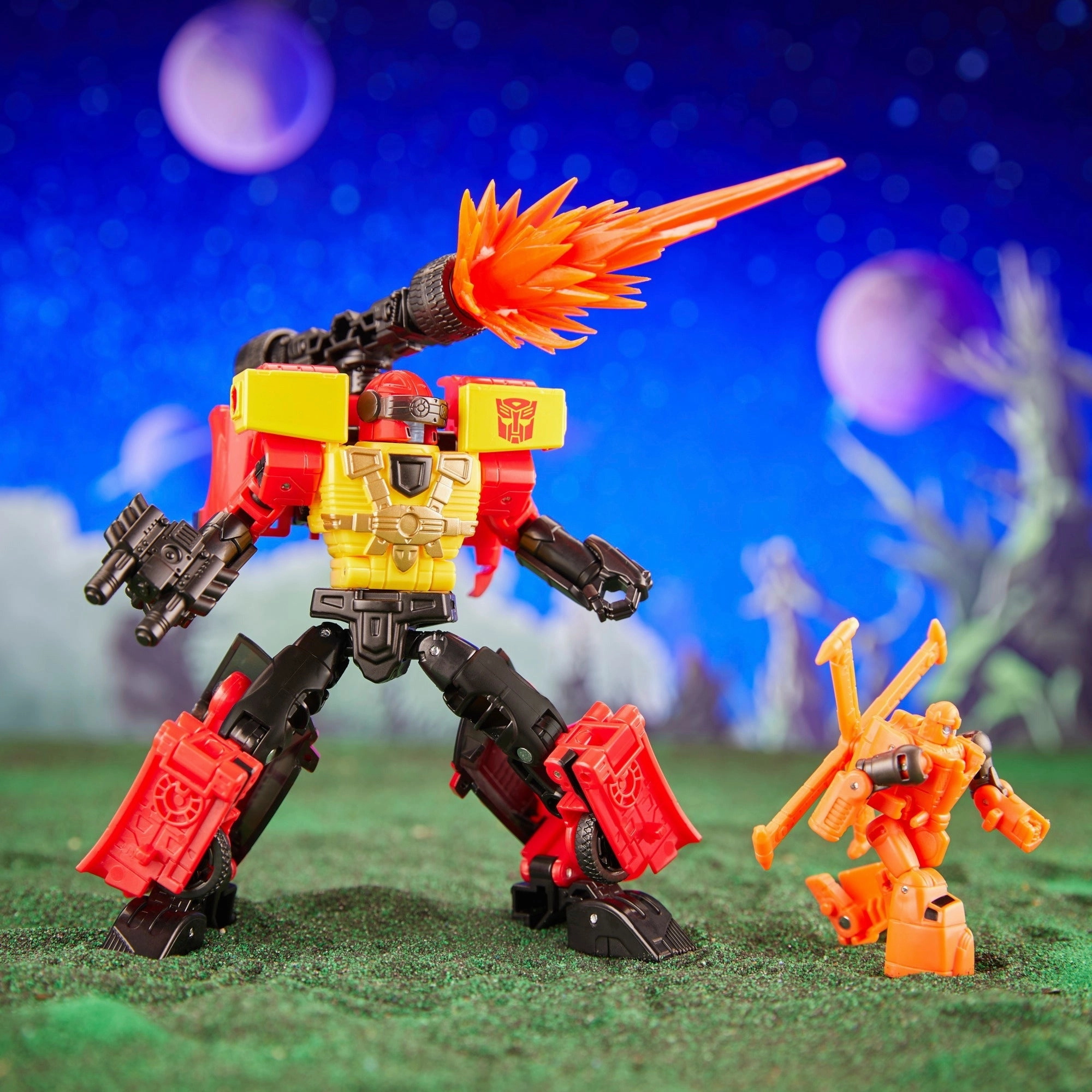 Transformers Generations Legacy Evolution Armada Universe Powerlinx Hot Shot and Jolt SDCC Exclusive Action Figure