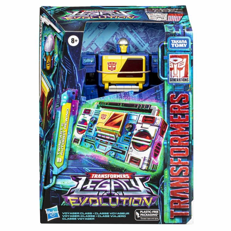 Transformers Generations Legacy Evolution Voyager Class Twincast and Autobot Rewind Action Figure