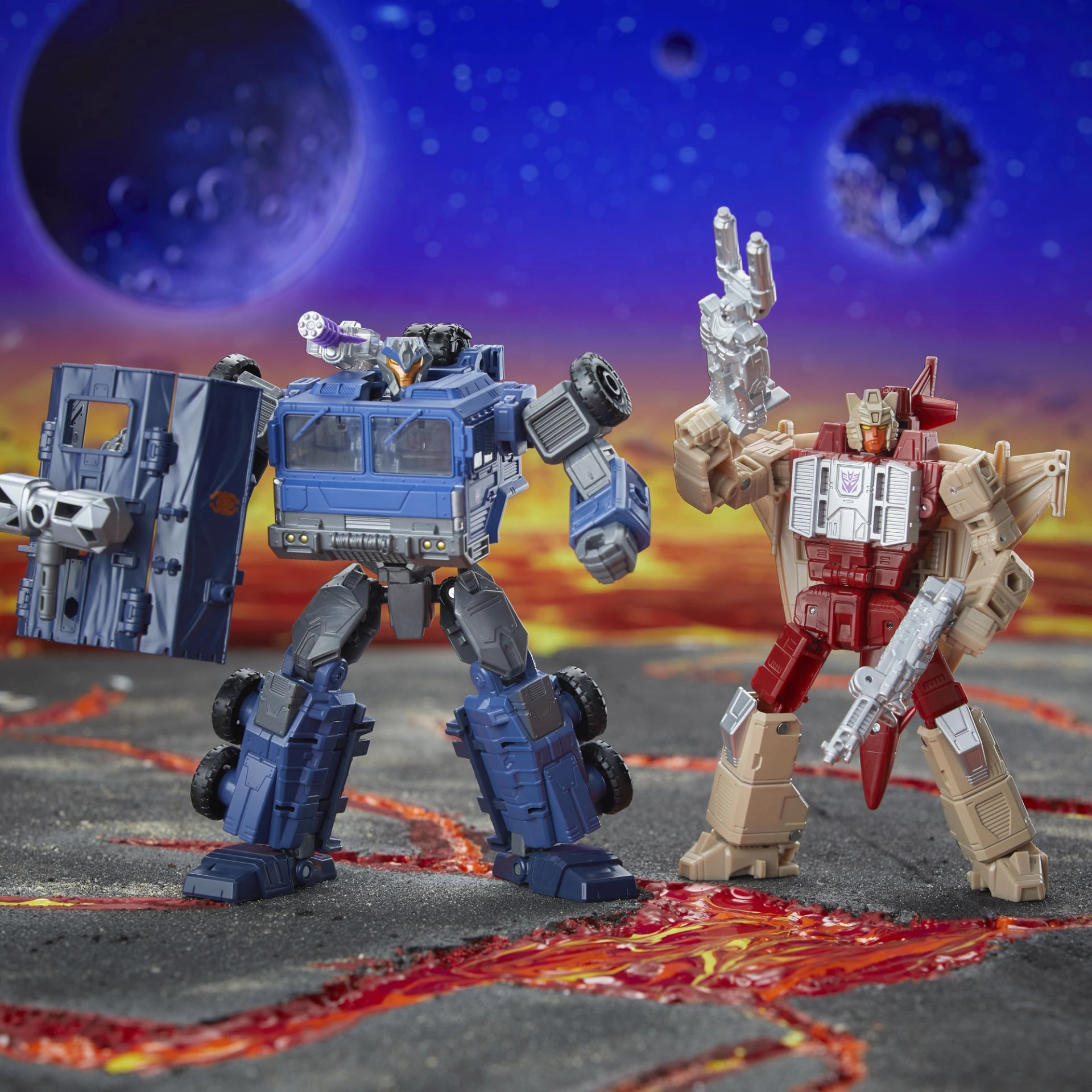 Transformers Generations Legacy United Deluxe Doom'n Destruction Collection 2 Pack (Prime Universe Breakdown, Windsweeper) Action Figure