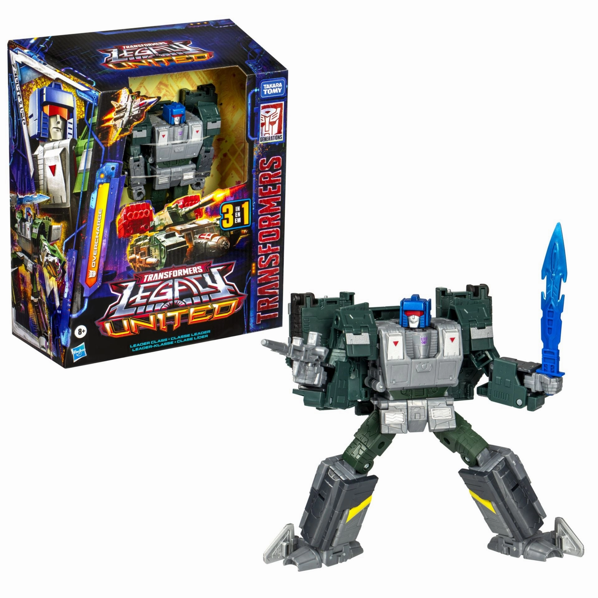 Transformers Generations Legacy United Leader Class Overcharge Action Figure