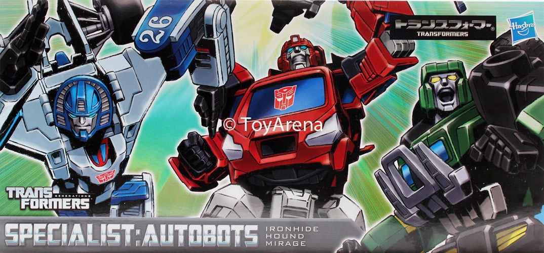 Transformers Henkei Classic Specialist Autobots Ionhide, Hound, Mirage 3-Pack Action Figure Set Asia Exclusive