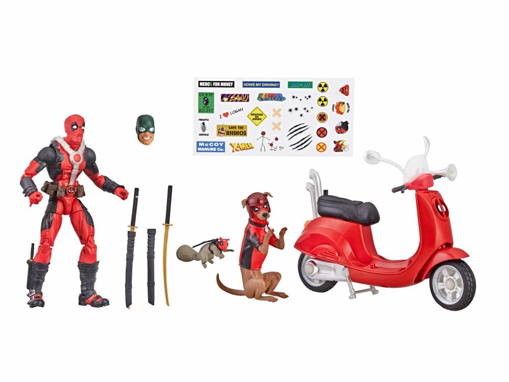 Ultimate Marvel Legends X-Men Deadpool Corps Legends Series 6-inch Action Figure - Deadpool with Bike Scooter and Professor X