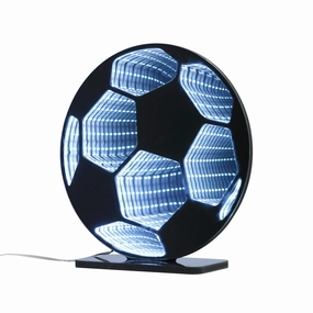 White Soccer Ball Infinity Mirror