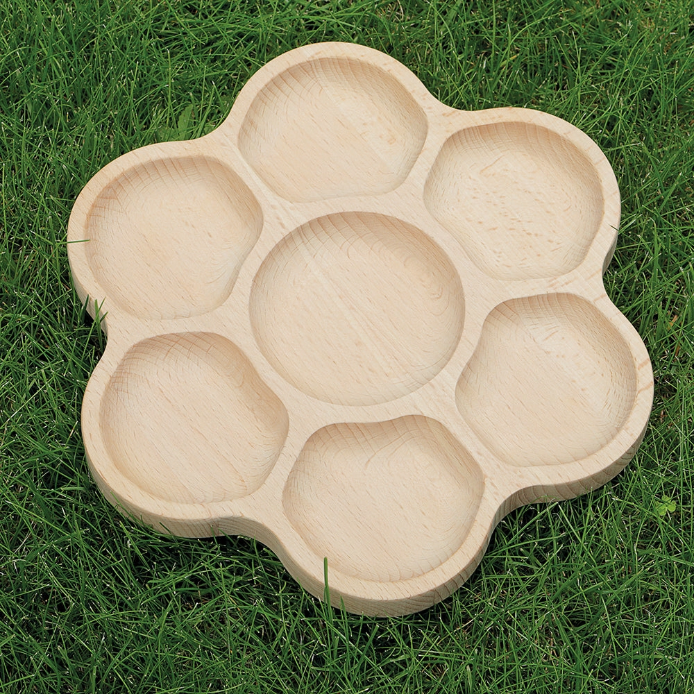 Wooden Flower Sorting Tray | Eco-Friendly Math & Loose Parts Play Tool
