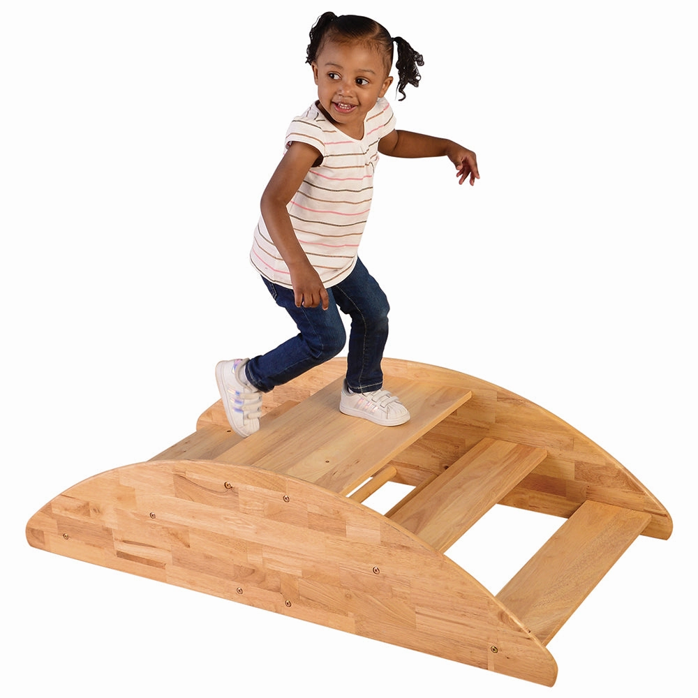 Wooden Rocking Boat Riding Toy