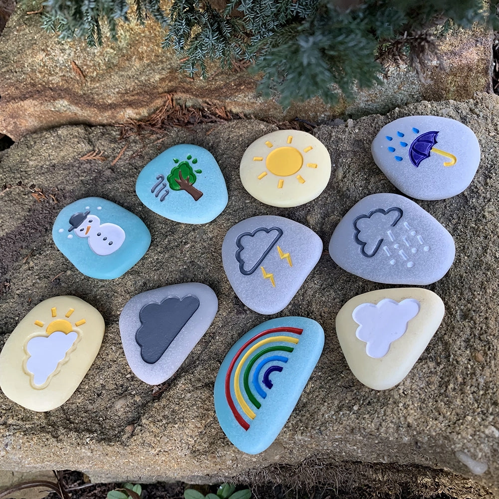 Yellow Door Tactile Weather Stones