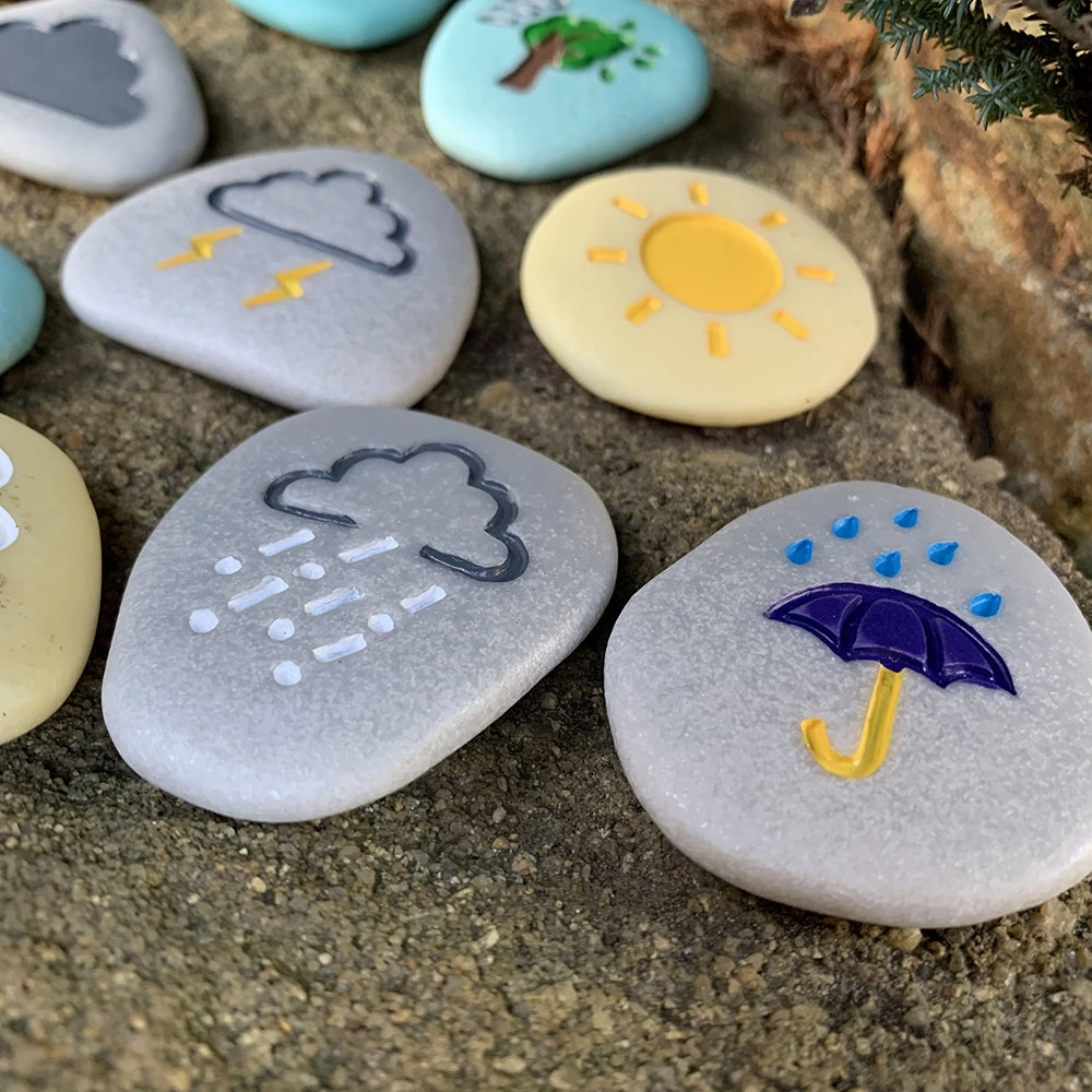 Yellow Door Tactile Weather Stones