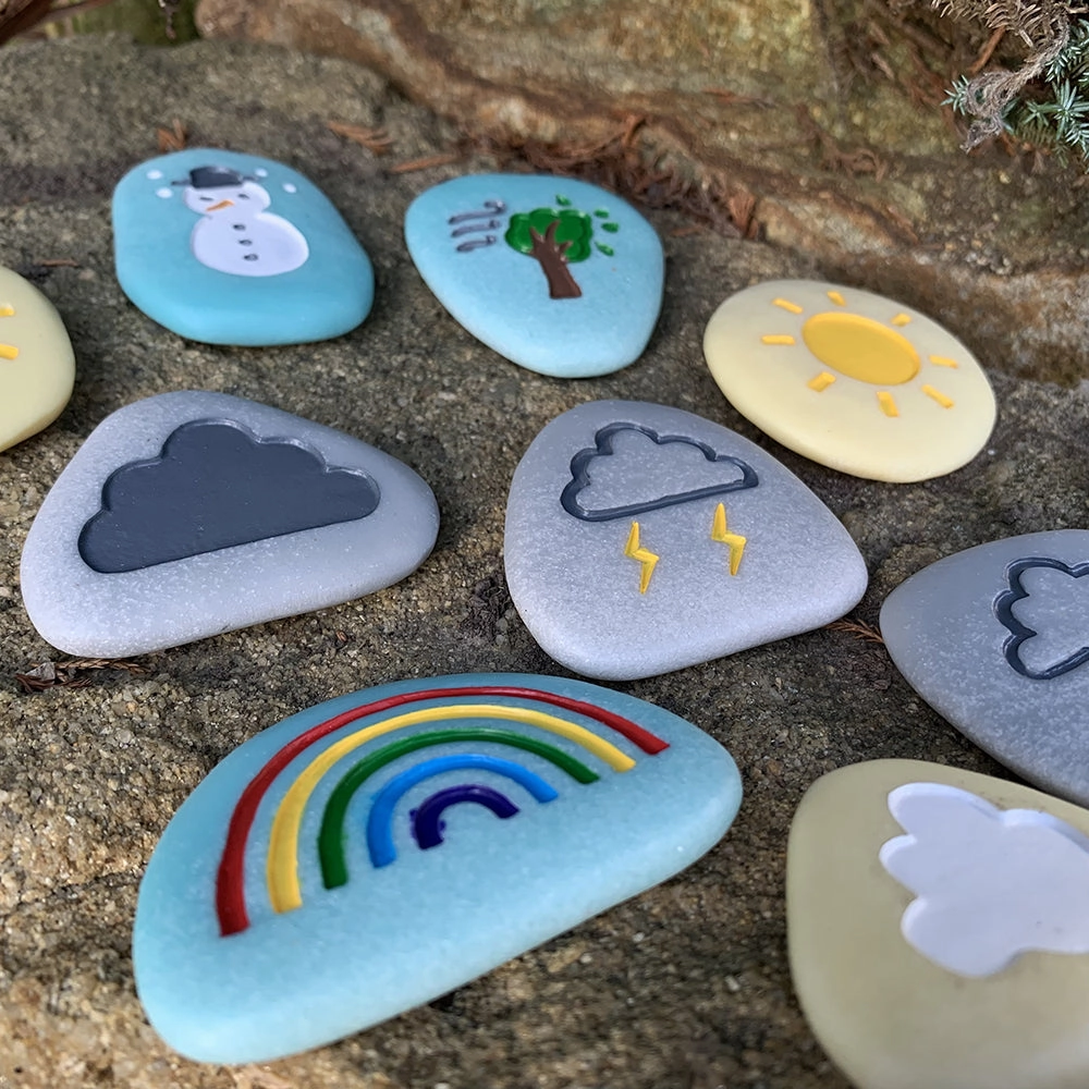 Yellow Door Tactile Weather Stones