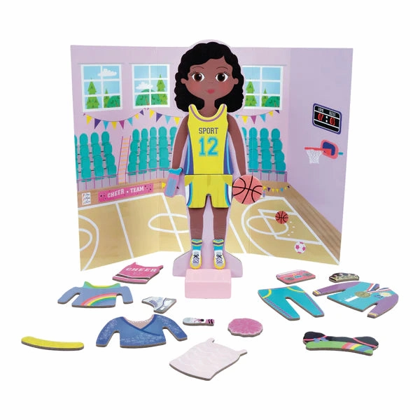 Zoey Wooden Dress Up Doll